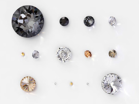 Cristales redondos para engastar